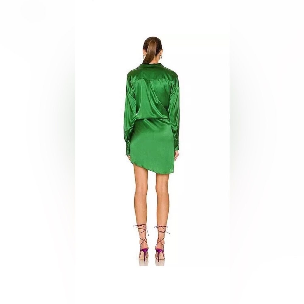 SER.O.YA Silk Midi Length Dress, deep green - Picture 4 of 16